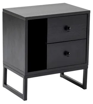 Nočný stolík GLIMMER 50x45,2 cm čierna