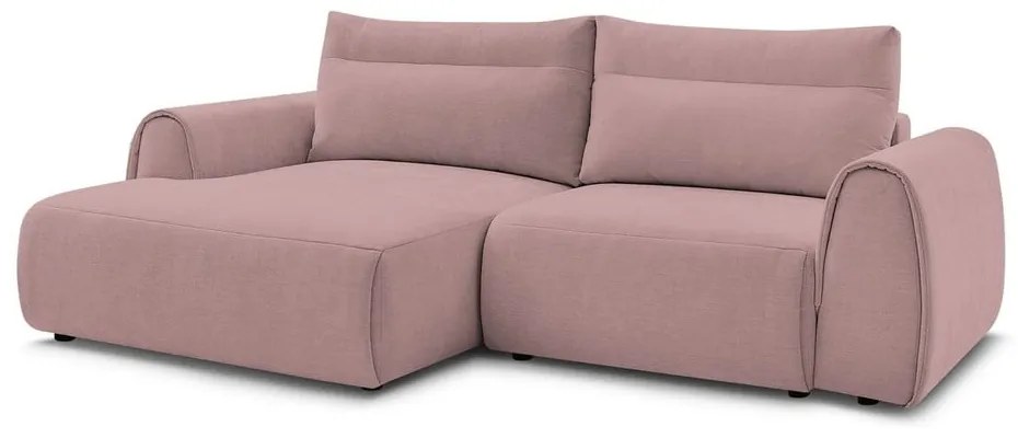 Svetloružová rohová pohovka Aden – Bobochic Paris