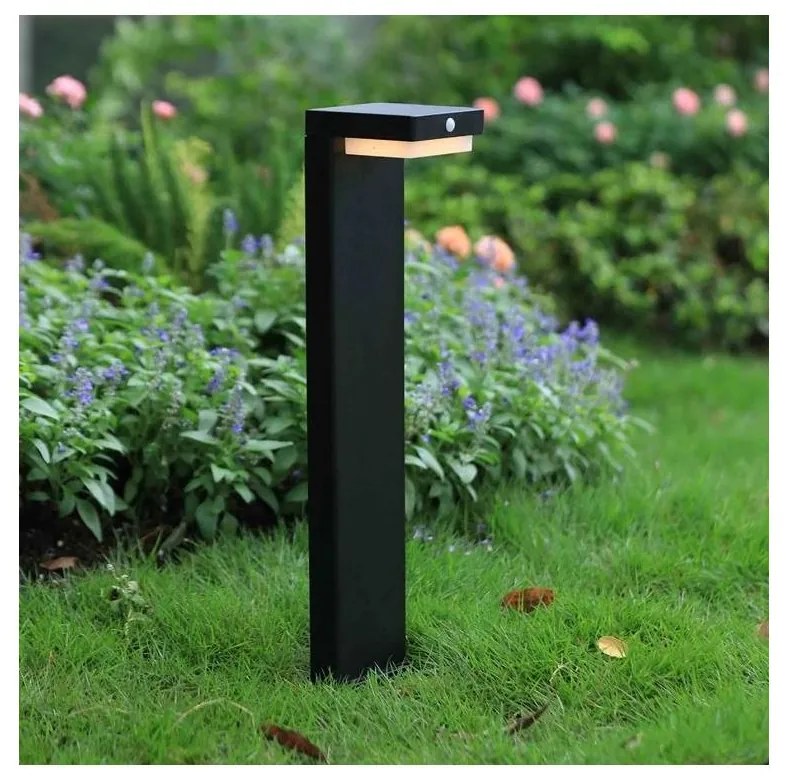 Zuma Line PT33813 - LED Solárna lampa GRID LED/4,5W/2000 mAh IP44 čierna