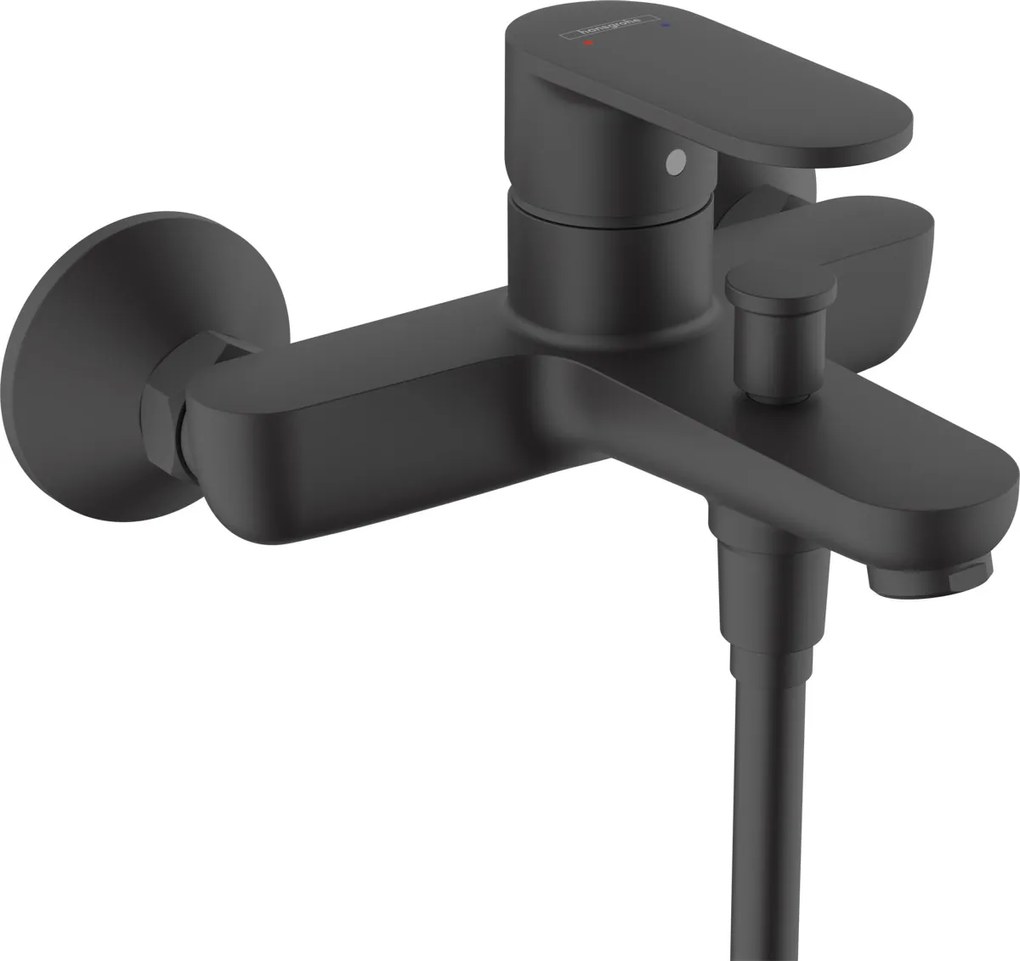 Hansgrohe Vernis Blend, nástenná vaňová batéria, čierna matná, HAN-71440670