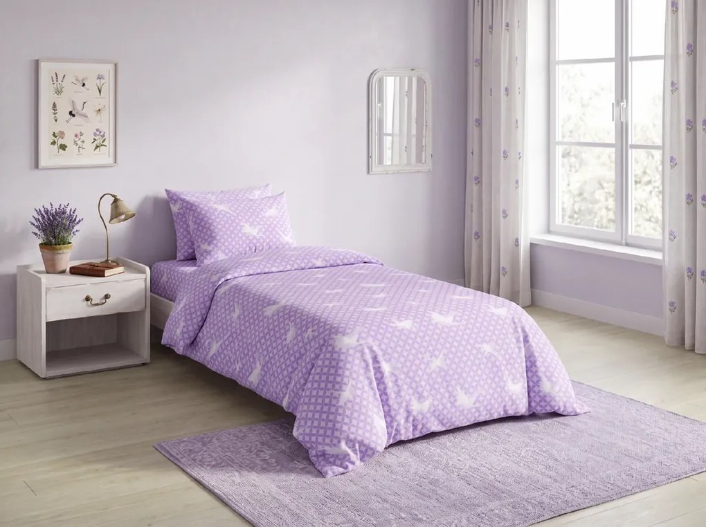 Bavlnené obliečky LILAC MEADOW fialové Rozmer obliečky: 70 x 80 cm | 140 x 200 cm