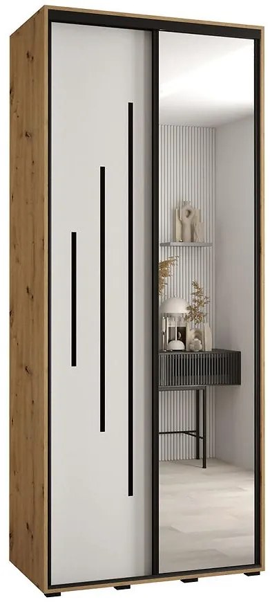 Skriňa 45 Canaris 13 120 artisan/biela/čierna