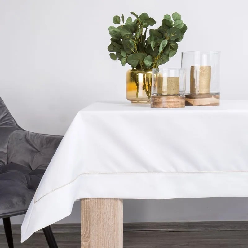 OBRUS MADELE 140 X 180 CM BIELY
