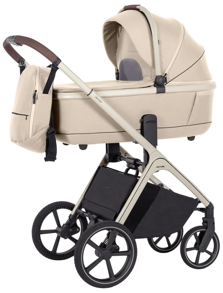 Detský kočík 2w1 CARRELLO Vector CRL-6550 Seashell Beige