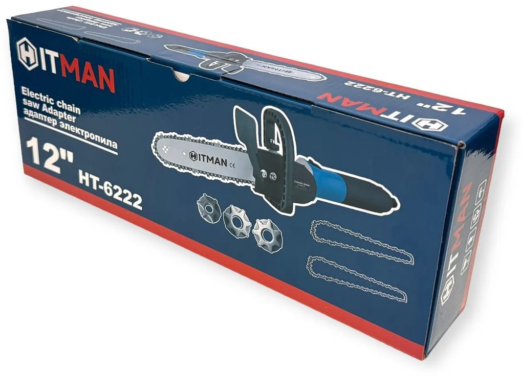 Hitman HT-6222 Univerzálny Adaptér pre Reťazovú Pílu na Uhlovú Brúsku s Olejovou Nádržou a mazaním reťaze
