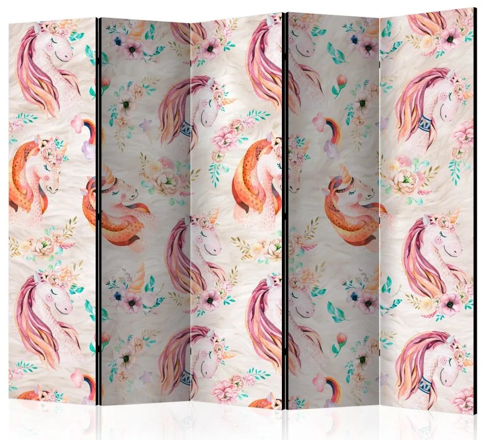 Artgeist Paraván - Pastel Unicorns II [Room Dividers]