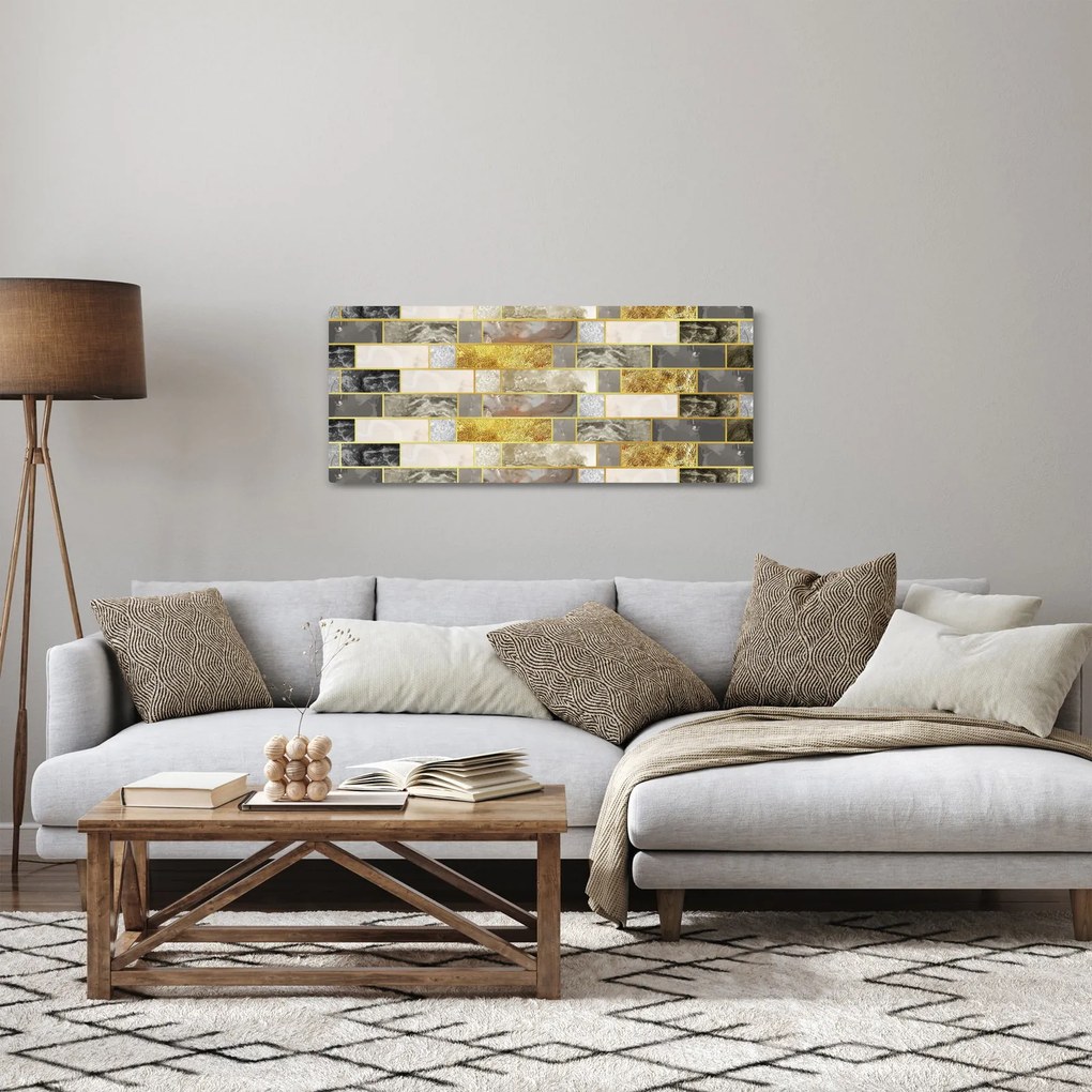 Obraz - Dekor s textúrami (120x50 cm)