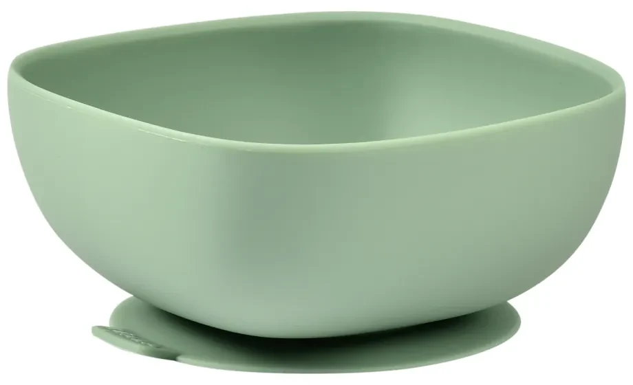 Miska silikónová s prísavkou Sage Green