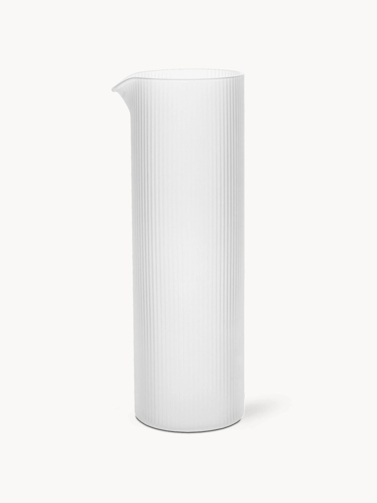 Ručne fúkaná reliéfna karafa Ripple, 1,1 l