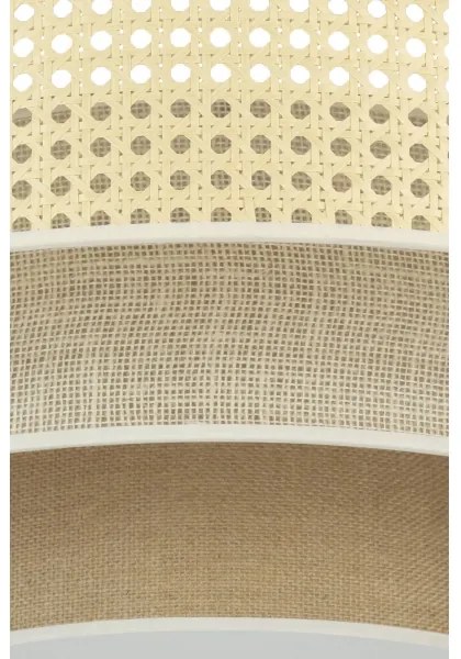 Duolla - LED Stropné svietidlo LUNETA LED/26W/230V pr. 60 cm 4000K ratan/béžová