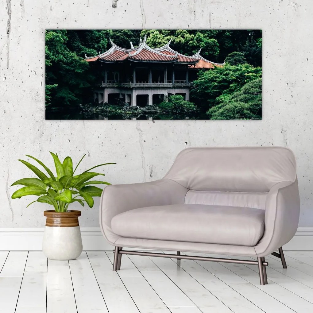 Obraz z japonskej národnej záhrady (120x50 cm)