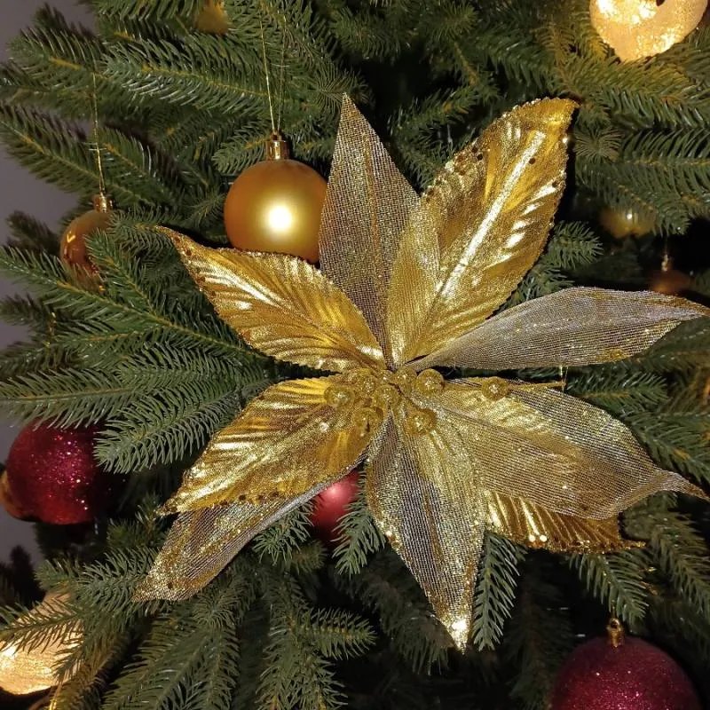 DECOLED Kvetina, 31 x 20 cm, zlatá