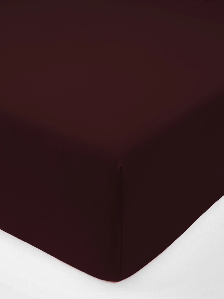 Jersey plachta s elastanom Deluxe 220 × 200 cm – vínově červené