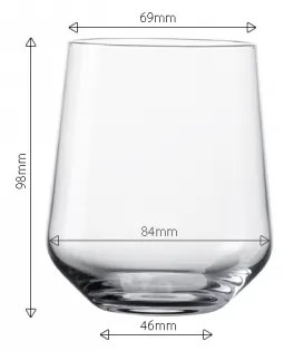 Lunasol - Poháre Tumbler 350 ml set 4 ks - Century Glas Lunasol META Glass (322170)