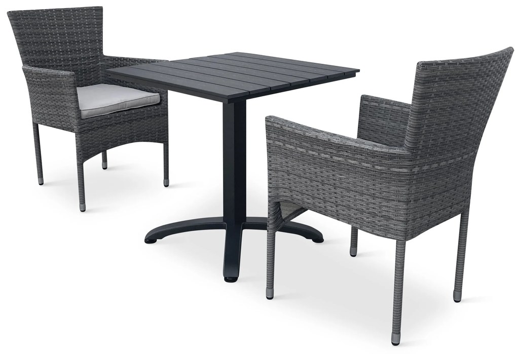 Balkónový set Ristorante + 2x ratanové kreslo Bali PREMIUM