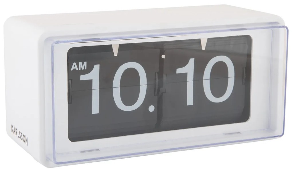 Nástenné hodiny Retro Boxed Flip KA6055WH, 20cm