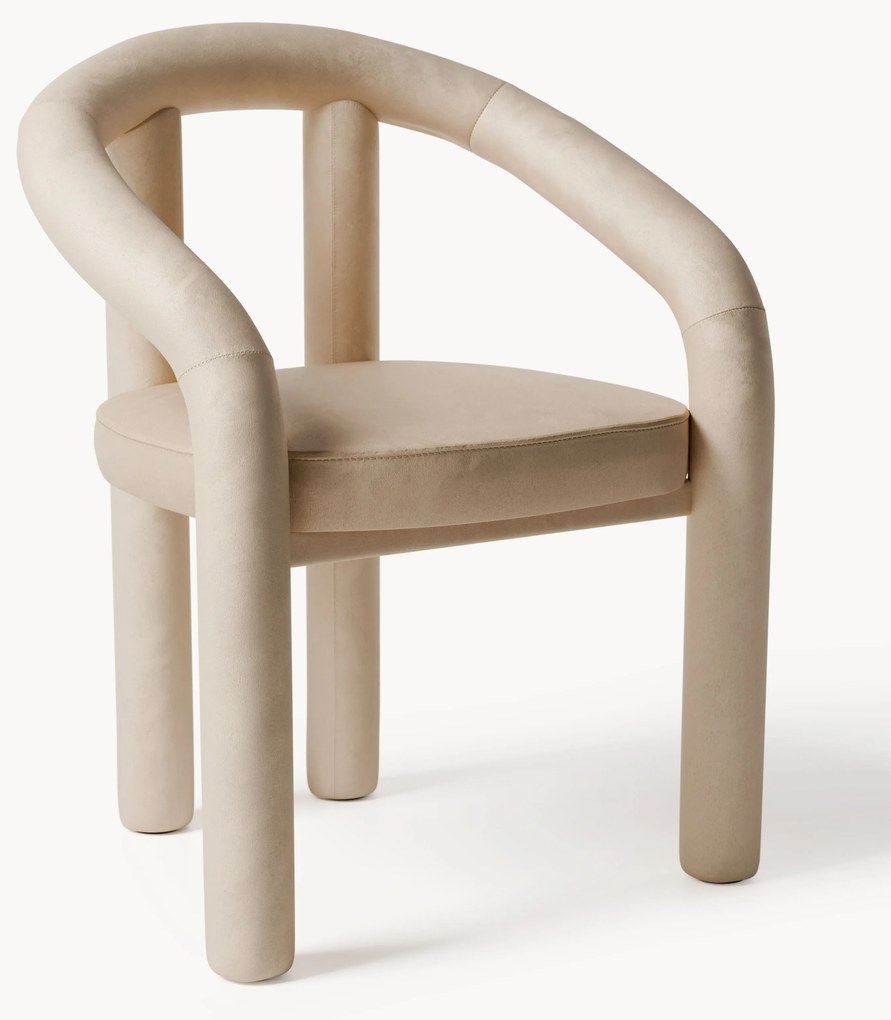 Zamatová stolička's opierkami Calan