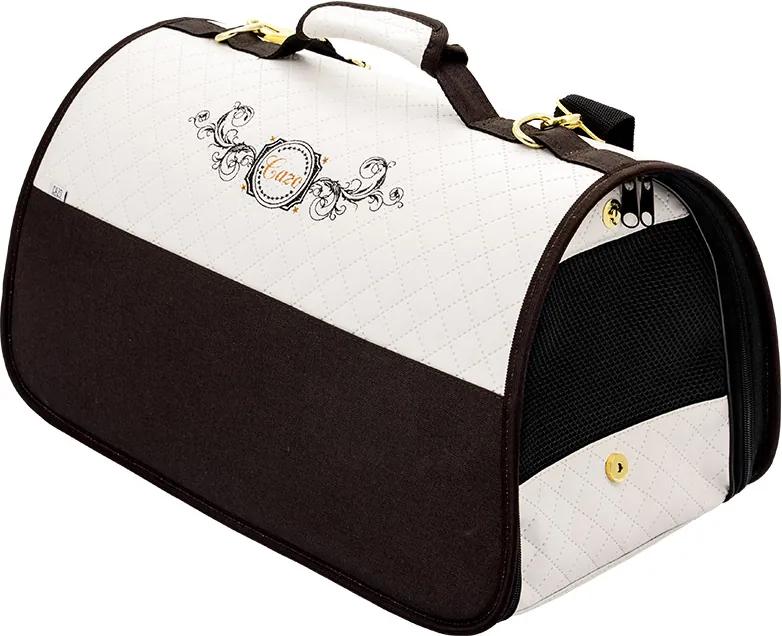 Transportná taška Cazo Exclusive bielo-hnedá