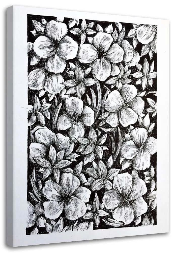 Gario Obraz na plátne Náčrt kvetov na lúke - Jan Perit Kablan Rozmery: 40 x 60 cm