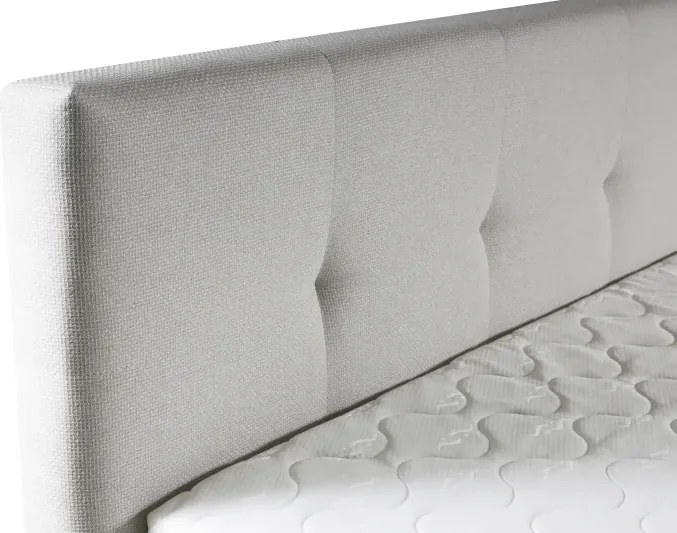 Kontinentálna boxspring posteľ AMBER, 200x180, krémová (barell 03)