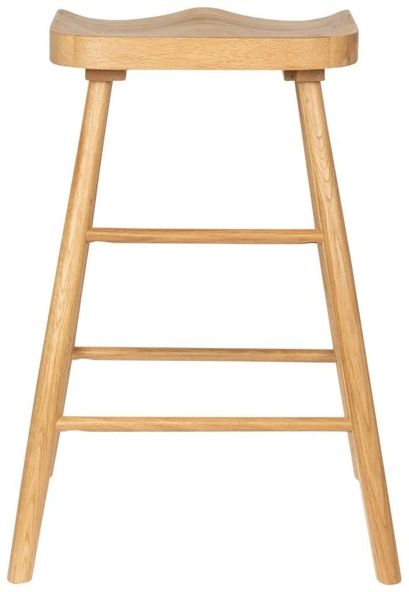 Barová stolička z dubového dreva v prírodnej farbe (výška sedadla 65,5 cm) Vander – White Label