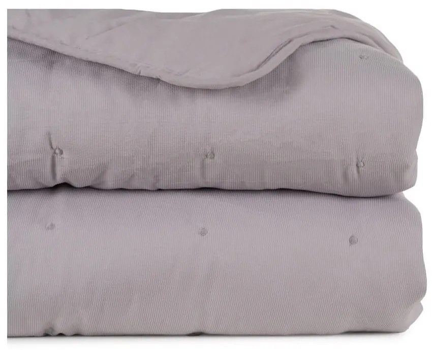 Sivý prešívaný pléd 230x280 cm – Ixia