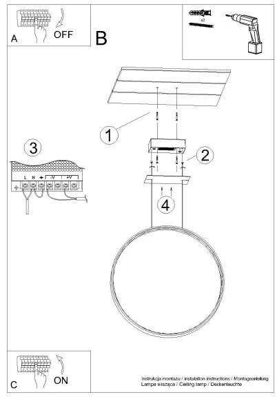 Thoro TH.221 - LED Luster na lanku RIO LED/30W/230V CRI95 4000K pr. 55 cm zlatá