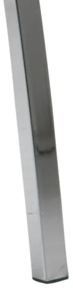 Jedálenská stolička AMAL 1 ks čierna/matný chróm