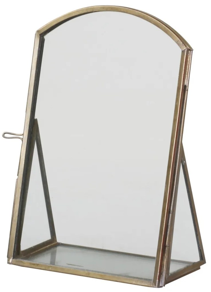 Fotorámik s mosadzným antik kovovým rámom Pearl - 10*6*15 / 10*15 cm