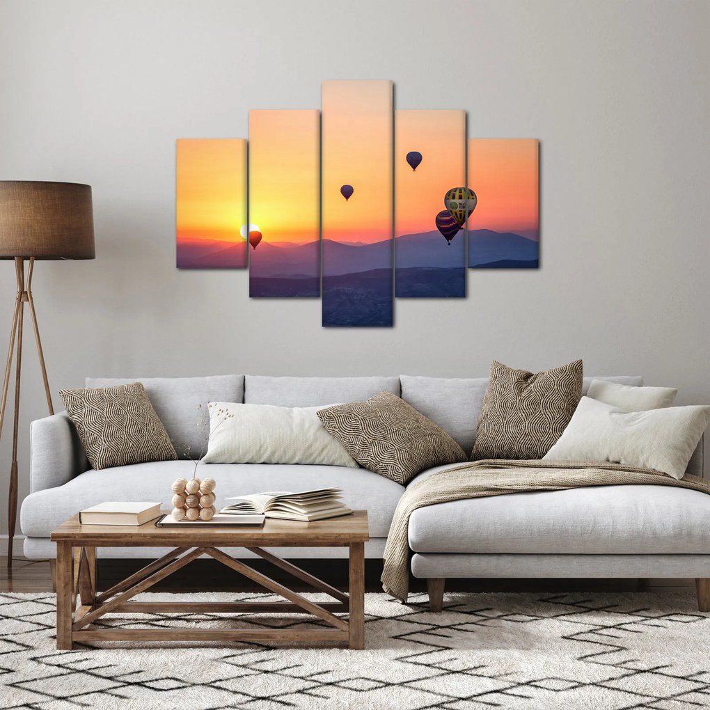 Obraz teplovzdušných balónov (150x105 cm)