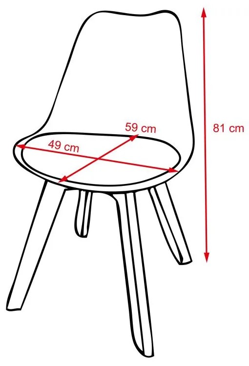 Jedálenský set stôl Catini BERSON + 4x stolička biela / prírodná