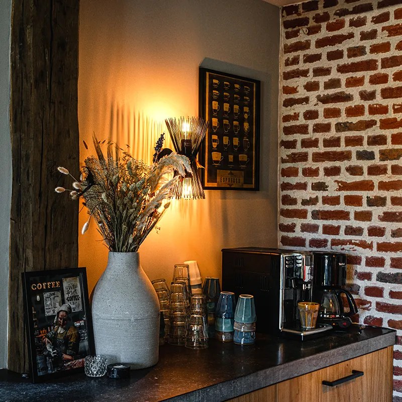 Art Deco nástenná lampa čierna 2-svetlá - Broom