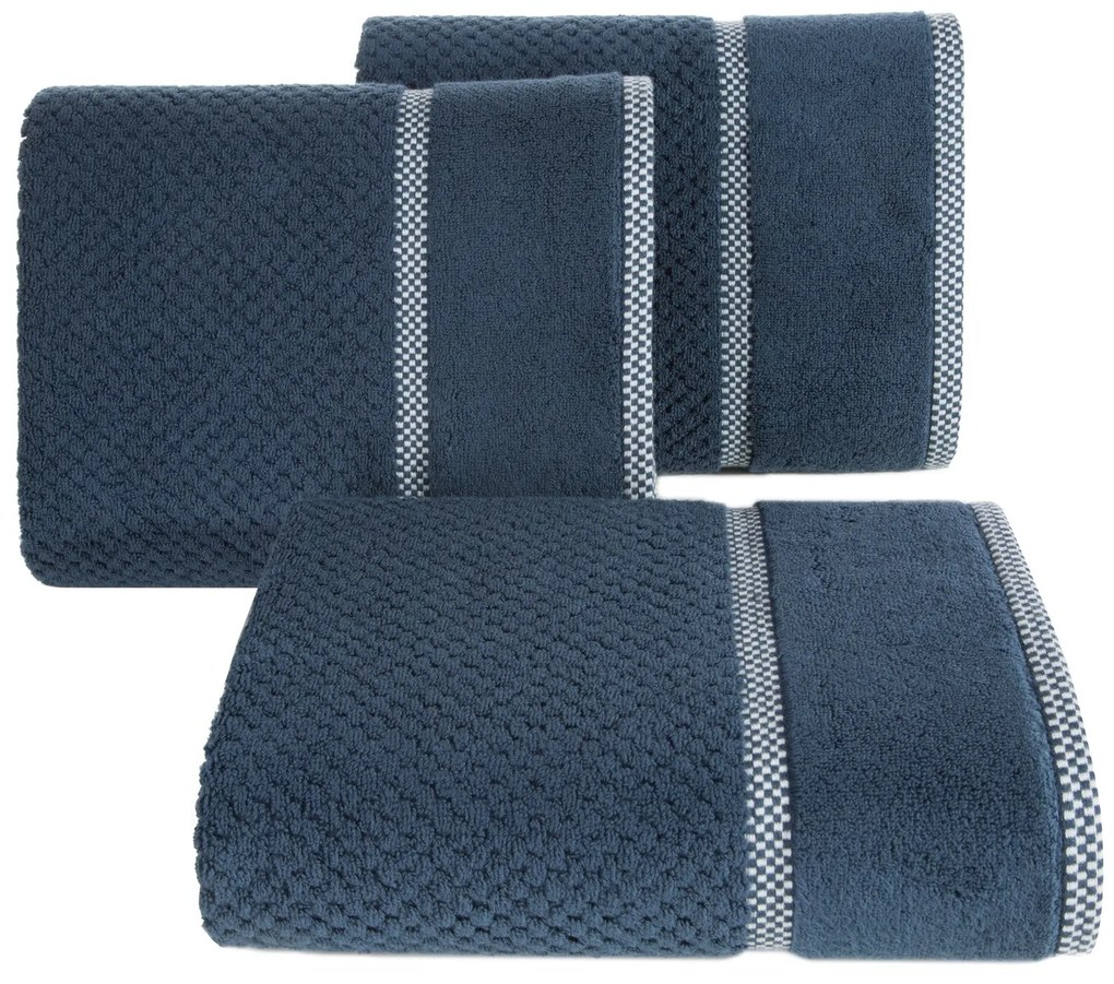 FROTÉ UTERÁK CALEB 70X140 CM TMAVOMODRÁ