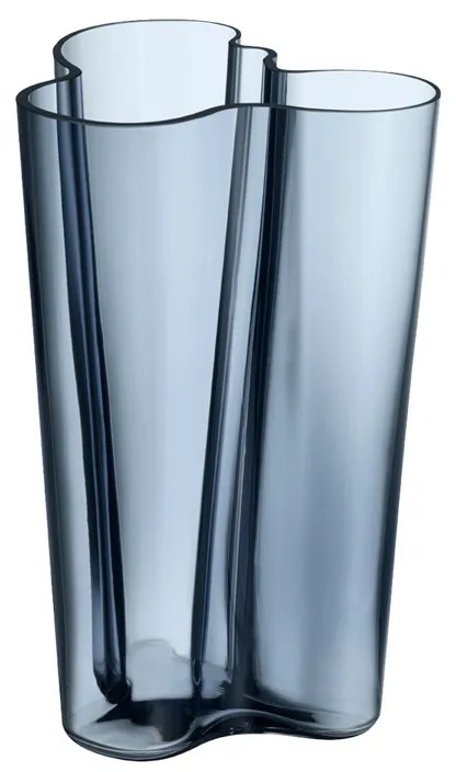 Váza Alvar Aalto 251mm, modrá rain