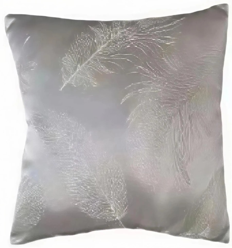 Dekoračná obliečka 45x45cm Pierka svetlo sivé TiaHome