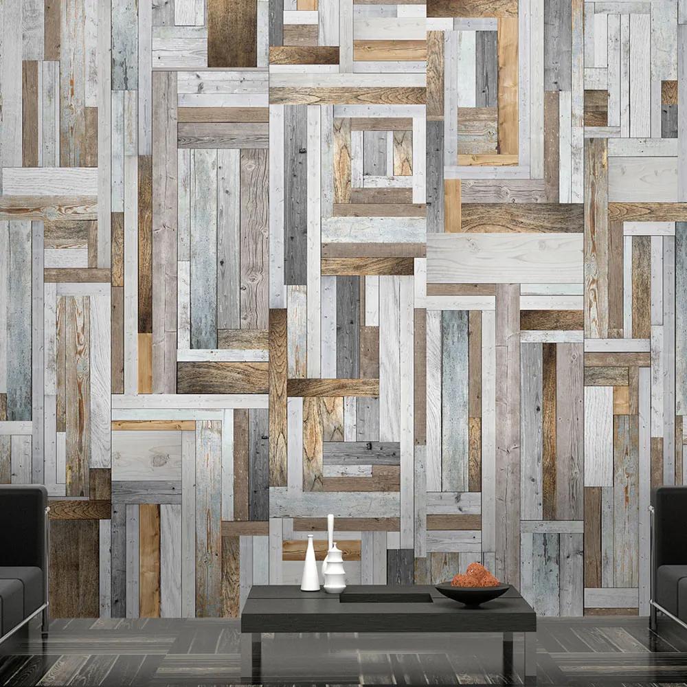 Tapeta Bimago - Wooden labyrinth + lepidlo zadarmo rolka 50x1000 cm