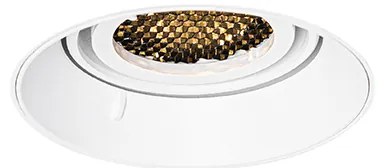 Sada 6 moderných zapustených bodových svetiel biela GU10 okrúhla bezrámová - Oneon Honey