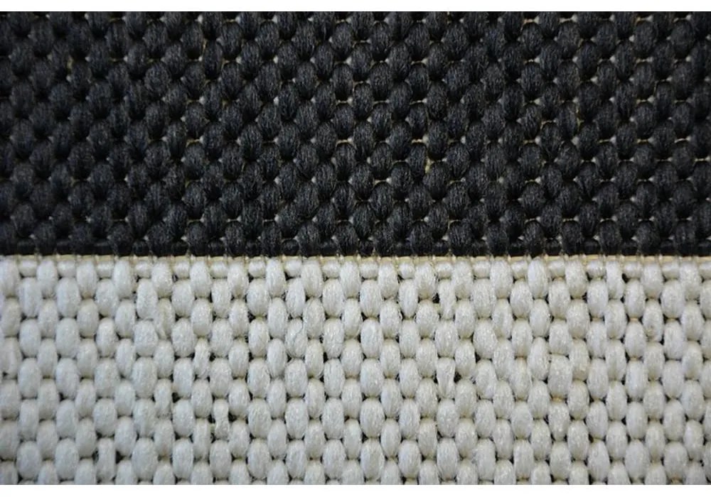 Kusový koberec Pruhy čierny 120x170cm