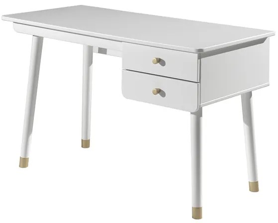 Písací stôl z masívu a MDF Billy borovica 125cm