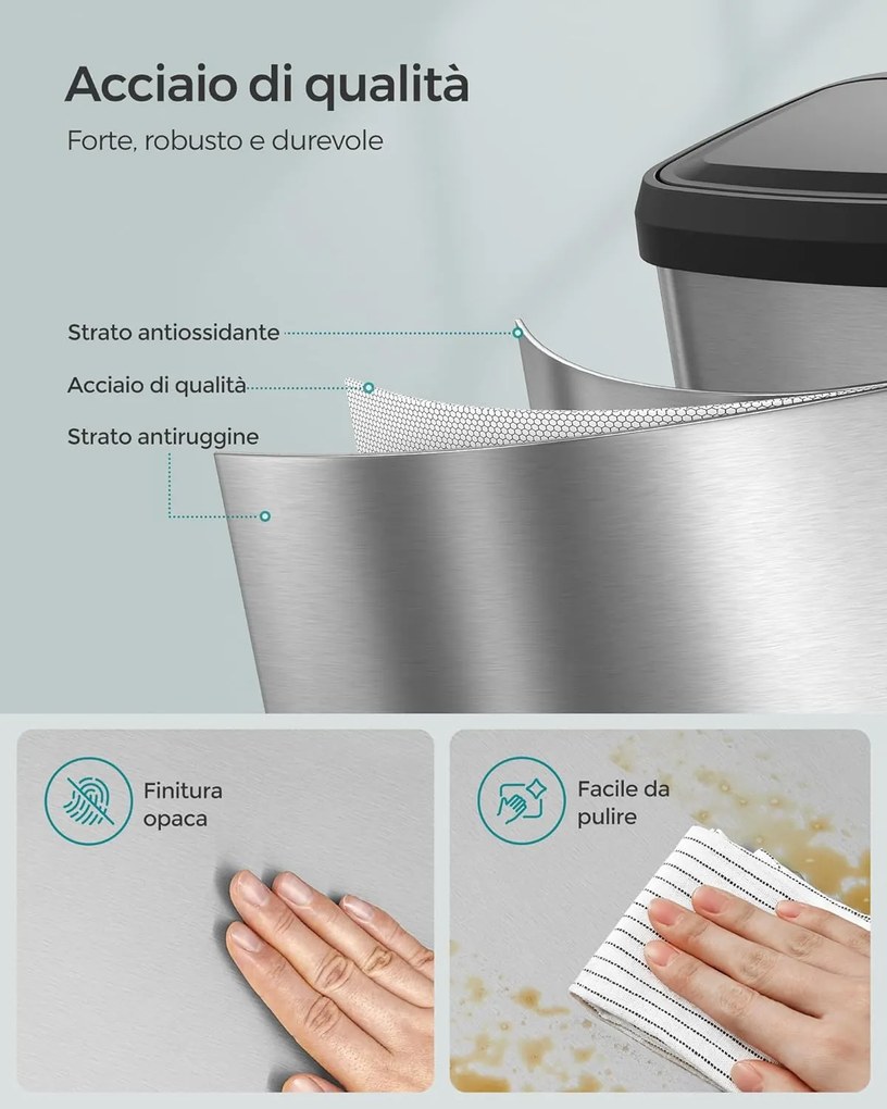 SONGMICS Odpadkový kôš 50 lSONGMICS LTB530E50