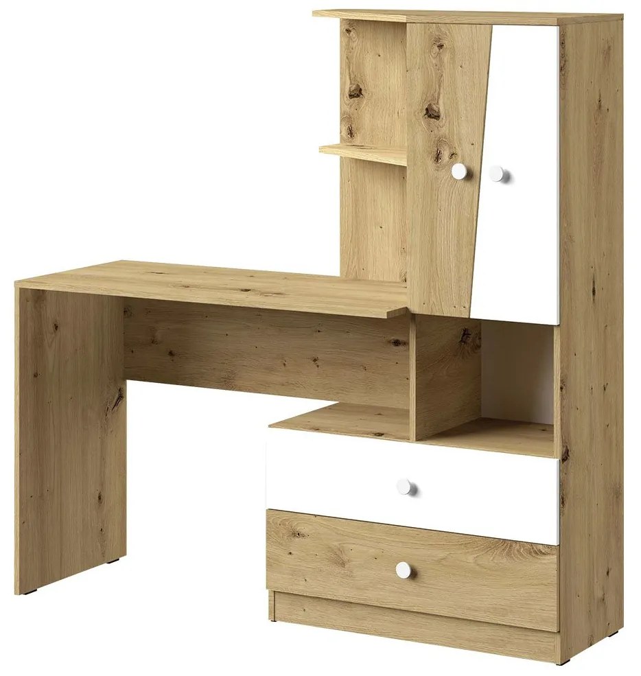 Toaletný stolík Seraphina WK11 (dub artisan + biela). Vlastná spoľahlivá doprava až k Vám domov. 1122580