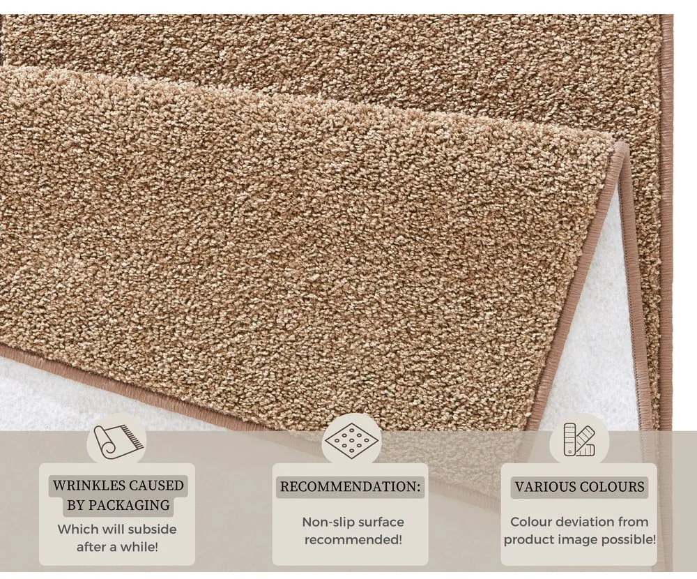 Hnedý koberec Hanse Home Pure, 80 x 150 cm