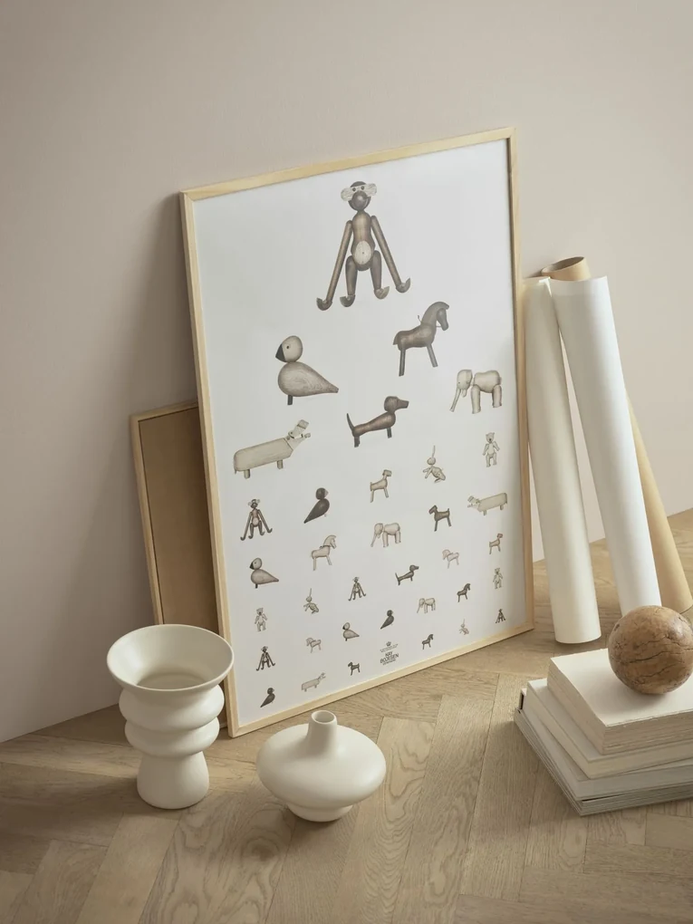 Kay Bojesen Denmark Plagát Eye Chart 30x40 cm