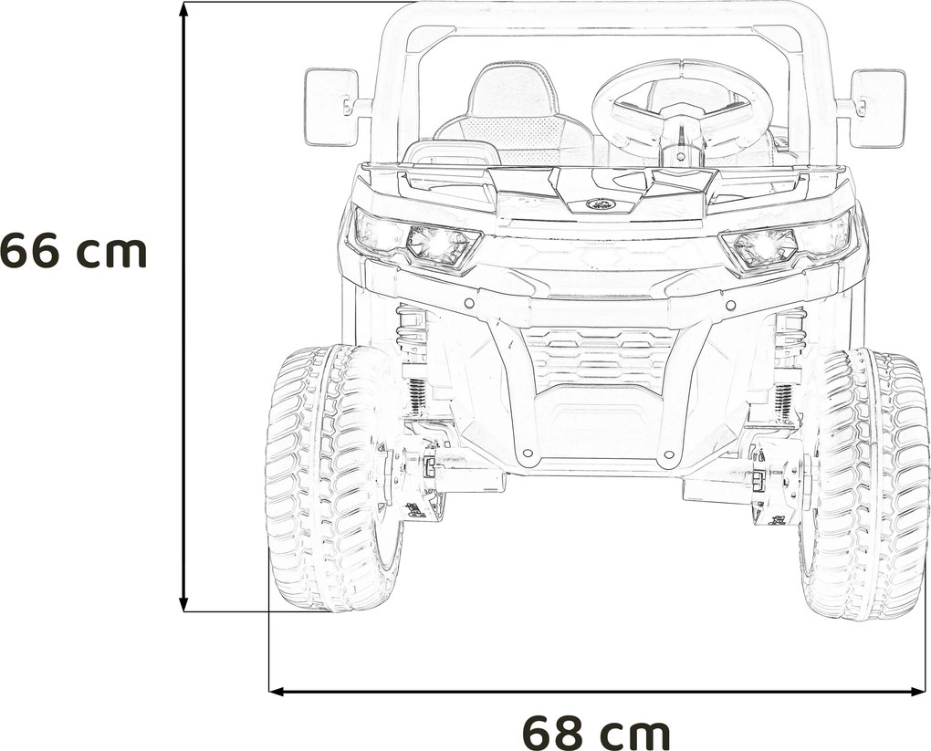 Ramiz Detský Pick-Up Speed 900 Červená + pohon 4x4