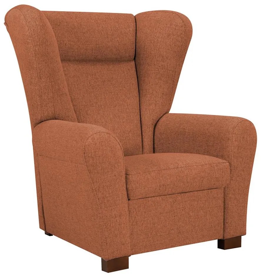 Kreslo ušiak VIVA oranžové