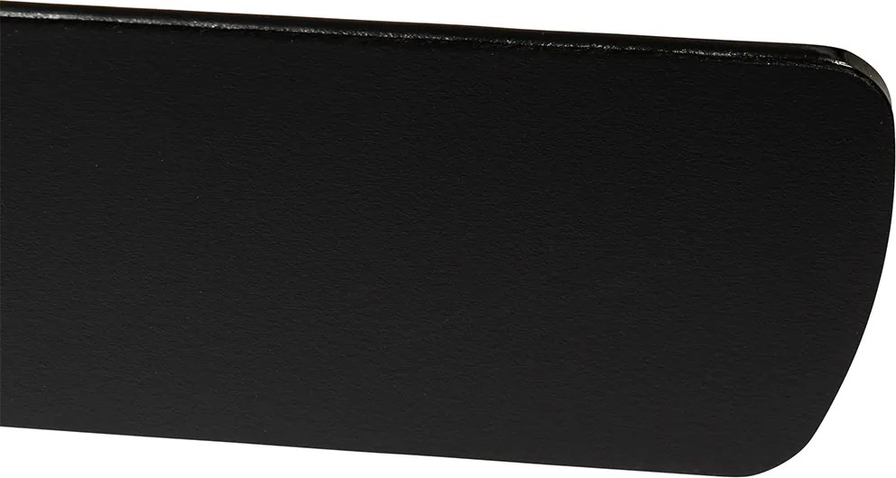 Stropný ventilátor čierny s drevenou potlačou 107,5 cm s ťahovým spínačom - Mistral Johanna