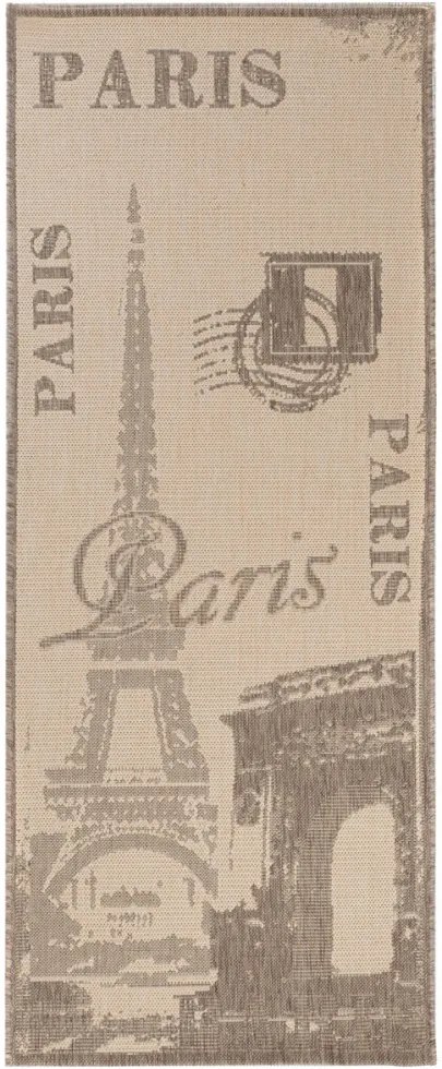 Kusový koberec Paríž béžový atyp, Velikosti 80x200cm