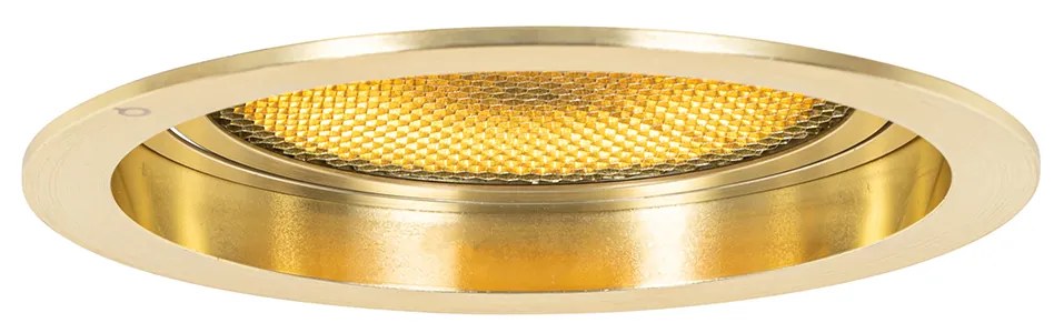 Moderné zápustné bodové svietidlo zlaté nastaviteľné - Coop 111 Honey