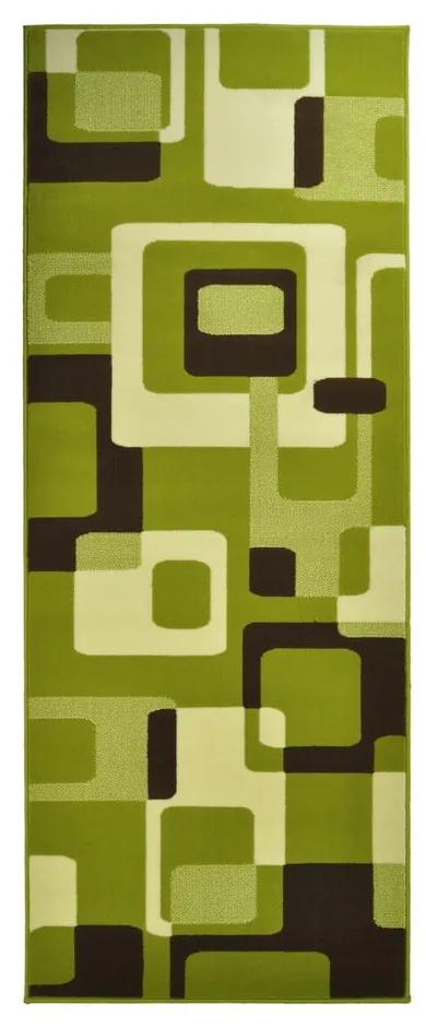Zelený koberec Hanse Home Hamla Retro, 80 × 300 cm