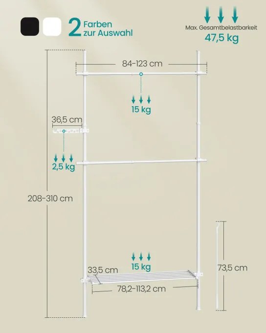 Vešiakový stojan HSR136W01